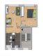 helle 2 Raum Wohnung - sucht neuen Mieter - Grundriss